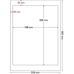 シートカットラベル A4版 1面付(1ケース500シート)詳細スペックタイプ専用紙サイズ(規格)A4入数500シート/ケース白色度80%GPN(グリーン購入ネットワーク)登録