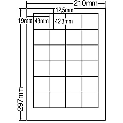 シートカットラベル A4版 24面付(1ケース500シート)詳細スペックタイプ専用紙サイズ(規格)A4入数500シート/ケース白色度80%GPN(グリーン購入ネットワーク)登録