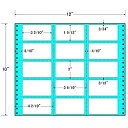 【送料無料】東洋印刷 MX12T タックフォームラベル 12インチ×10インチ 15面付(1ケース500折)【在庫目安:お取り寄せ】| ラベル シール シート シール印刷 プリンタ 自作(3)