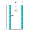 東洋印刷 MM5X タックフォームラベル 5インチ×9インチ 6面付(1ケース1000折)| ラベル シール シート シール印刷 プリンタ 自作