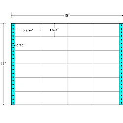 【送料無料】東洋印刷 M15G タックフォームラベル 15インチ×11インチ 24面付(1ケース500折)【在庫目安:お取り寄せ】| ラベル シール シート シール印刷 プリンタ 自作(3)