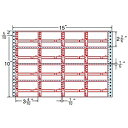 東洋印刷 MT15KP タックフォームラベル 15インチ×10インチ 16面付(1ケース500折)| ラベル シール シート シール印刷 プリンタ 自作