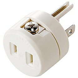 サンワサプライ TAP-AD1RN 2P→3P変換アダプタ【在庫目安:お取り寄せ】