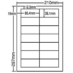 【送料無料】東洋印刷 LDW14QF シートカットラベル A4版 14面付(1ケース500シート)【在庫目安:お取り寄せ】| ラベル シール シート シ..