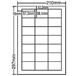 【送料無料】東洋印刷 LDW21QF シートカットラベル A4版 21面付(1ケース500シート)【在庫目安:お取り寄せ】| ラベル シール シート シ..