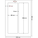 シートカットラベル A4版 2面付(1ケース500シート)詳細スペックタイプ専用紙サイズ(規格)A4入数500シート/ケース白色度80%GPN(グリーン購入ネットワーク)登録