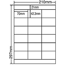 【送料無料】東洋印刷 LDZ18PFH シートカットラベル A4版 18面付(1ケース500シート)【在庫目安:お取り寄せ】| ラベル シール シート シール印刷 プリンタ 自作