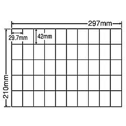 【送料無料】東洋印刷 C50BF シートカットラベル A4版 50面付(1ケース500シート)【在庫目安:お取り寄せ】| ラベル シール シート シール印刷 プリンタ 自作