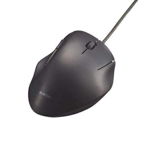 【在庫目安:あり】ELECOM M-SH21UBSKBK マウス/ SHELLPHA/ 有線/ 5ボタン/ Sサイズ/ 抗菌仕様/ 静音設計/ ブラック