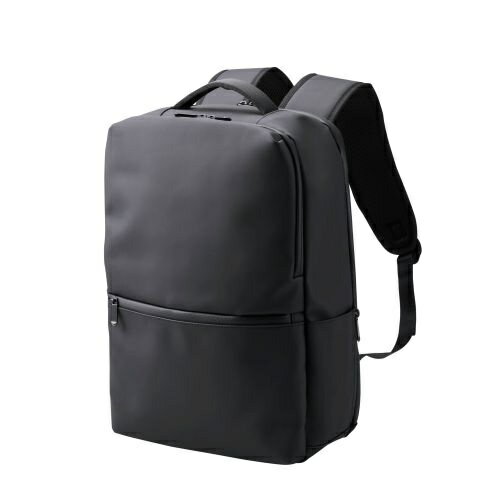 【送料無料】ELECOM BM-BPSQ01BK バックパック/ スクエアバッグ/ 15.6inch/ 大容量/ 19L/ 撥水加工/ ブ..