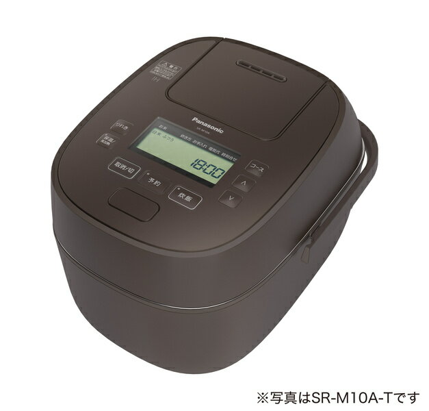【送料無料】Panasonic SR-M18A-T 可変圧力IHジャー炊飯器 （ブラウン）【在庫目安:お取り寄せ】| キッチン家電 電子ジャー 家族 ジャー ご飯 ごはん 新生活