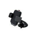 ELECOM P-CARS02BK 車載アクセサリー/ スマホスタンド/ ゲル吸盤タイプ/ ブラック【在庫目安:お取り寄せ】
