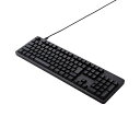 【送料無料】ELECOM TK-MC50UKPBK メカニカルキーボード/ Leggero/ 有線/ USB Type-C着脱式/ フルサイズ/ 静音赤軸/ 吸音シート内蔵/ ブラック【在庫目安:お取り寄せ】(2)