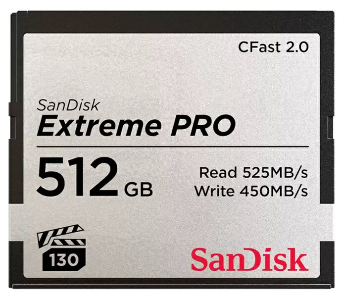 【送料無料】SDCFSP-512G-J46D SanDisk エクストリーム プロ CFast 2.0 カード 512GB【在庫目安:お取り寄せ】