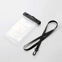 【送料無料】ELECOM P-WPST05BK スマートフォン用防水ケース/ IPX8/ ショルダーストラップ付属/ 水中スマホ操作対応タイプ/ ブラック【在庫目安:お取り寄せ】