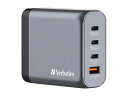 【送料無料】Verbatim 32203 140W PD急速充電対応 GaN チャージャー 4Port【在庫目安:お取り寄せ】