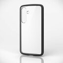 ELECOM PM-G241TSLFCBK Galaxy S24 (SC-51E)用ハイブリッドケース/ TOUGH SLIM LITE/ フレームカラー/ 背面クリア/ ストラップシート付属/ ブラック【在庫目安:お取り寄せ】