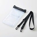 ELECOM P-WPS2P05BK スマートフォン用防水ケース/ IPX8/ ショルダーストラップ付属/ 2ポケットタイプ/ ブラック【在庫目安:お取り寄せ】