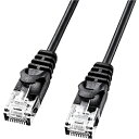 サンワサプライ LA-SL6-03BK カテゴリ6極細LANケーブル(3m・ブラック)【在庫目安:お取り寄せ】|詳細画像