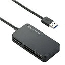 メモリリーダライタ/USB3.0/SD・microSD・MS・XD・CF対応/スリムコネクタ/ブラック ■転送速度5Gbpsと従来のUSB2.0規格の約10倍の転送速度(理論値)を実現するUSB3.0規格に対応したメモリリーダライタです。 ■インターフェイス:USB3.0(USB2.0インターフェース接続時は、USB2.0互換で動作) ■最大転送速度:USB3.0スーパースピード/5Gbps(理論値)、USB2.0ハイスピード/480Mbps(理論値) ■コネクタ形状:USB[A](オス)×1 ■スロット数:5 ■対応メディア:SD(HighSpeed、ProHighSpeed、Class2〜10)/Wii・DSi用/SDHC(Class2〜10、UHS-I、UHS-II)/SDXC(UHS-I)/miniSD※1/miniSDHC (Class2〜6)※1/TransFlash/microSD/microSDHC(Class2〜10、UHS-I)、microSDXC(UHS-I)、他※1別途専用アダプター必要 ※詳細はエレコムHPをご確認ください ■対応OS:Windows 11/10/8.1/8/7(SP1)/Vista(SP2)/XP(SP3)、macOS Ventura 13/macOS Monterey 12/macOS Big Sur 11/macOS Catalina 10.15 ■カラー:ブラック ■外形寸法:約幅85×奥行き45×高さ15mm(ケーブルを除く) ■重量:約32g ■ケーブル長:約50cm(コネクター除く) ■電源電圧:5V ■動作環境:温度5〜40℃、湿度30〜80%(結露なきこと) ■保証期間:6カ月間 ■付属品:ユーザーズマニュアル/1部