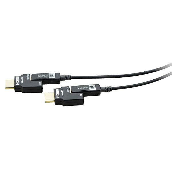 【送料無料】KRAMER CLS-AOCH/60-164 アクティブHDMI光ファイバーケーブル 4K60Hz(4:4:4)対応 脱着型コネクタ 50m【在庫目安:お取り寄せ】| サプライ HDMIケーブル オス-オス HDMI ケーブル