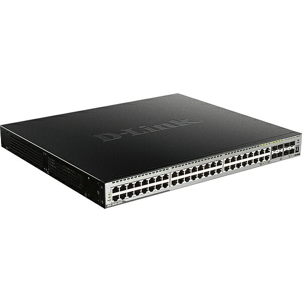 【送料無料】D-Link DGS-3630-52PCSI/A2 ギガビットL3スタッカブルスイッチ、PoE+対応(最大370W給電)、10/ 100/ 1000BASE-Tポート×48(SFPコンボスロット×4)、10G SFP+スロット×4、スタンダードイメージ(SI)