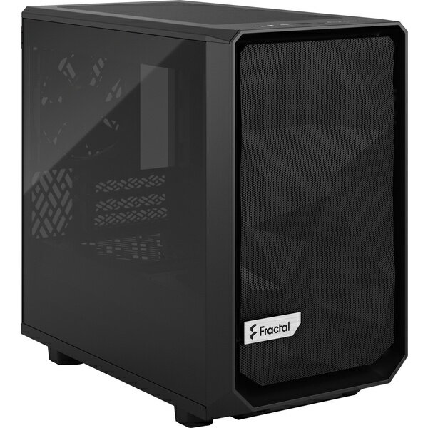 【送料無料】Fractal Design FD-C-MES2N-01 ミニタワー型PCケース Meshify 2 Nano Black TG Dark Tint【在庫目安:お取り寄せ】
