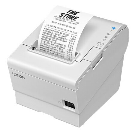 【送料無料】EPSON TM887S911W レシートプリンター/ 80mm・58mm/ USB・有線LAN・シリアル/ 電源同梱/ ホワイト【在庫目安:お取り寄せ】| プリンタ