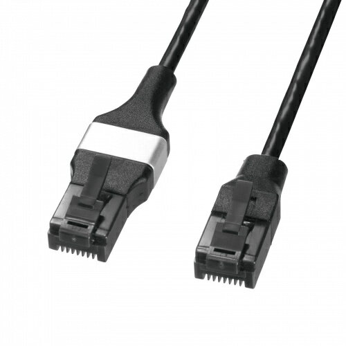 【送料無料】サンワサプライ KB-SL6ABA-05BK ブレイクアウェイCAT6A LANケーブル（マグネット・スリム・5m）【在庫目安:お取り寄せ】