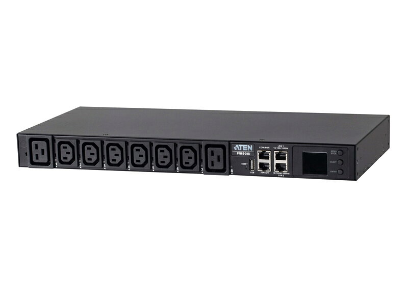 Rakuten - 【送料無料】ATEN PG8308B 30A 8ポート 計測・電源管理機能搭載インテリジェントPDU【在庫目安:お取り寄せ】| オフィス オフィス家具 サーバーラック用コンセント コンセント サーバーラック サーバー ラック