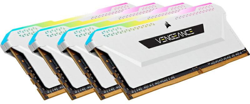 ̵ۥ륻() CMH64GX4M4E3200C16W DDR4 3200MHz 64GB(16GBx4) DIMM Unbuffered 16-20-20-38 VENGEANCE RGB PRO SL White 1.35Vں߸ܰ:󤻡