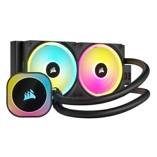 【送料無料】コルセア(メモリ) CW-9061001-WW 簡易水冷CPUクーラー iCUE LINK H100i RGB【在庫目安:お取り寄せ】