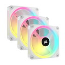 yzRZA() CO-9051006-WW PCP[Xt@ iCUE LINK QX120 RGB WHITE 120mm Magnetic Dome RGB Fan Starter Kity݌ɖڈ:񂹁z