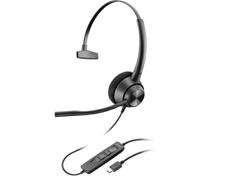 【送料無料】HP 760Q8AA Poly EncorePro 310USB-C 片耳 有線モデル ノイズキャンセリングマイク搭載 TAA(米国政府・軍向け調達基準)認証【在庫目安:お取り寄せ】