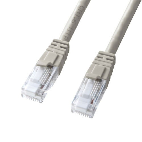 【送料無料】サンワサプライ KB-T6TS-50N つめ折れ防止カテゴリ6LANケーブル（ライトグレー・50m）【在庫目安:お取り寄せ】