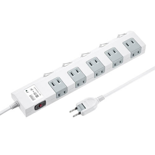 楽天デジタル百貨店PodPark楽天市場店【送料無料】サンワサプライ TAP-SP2110SW-5 節電タップ（2P・10個口・5m）【在庫目安:お取り寄せ】