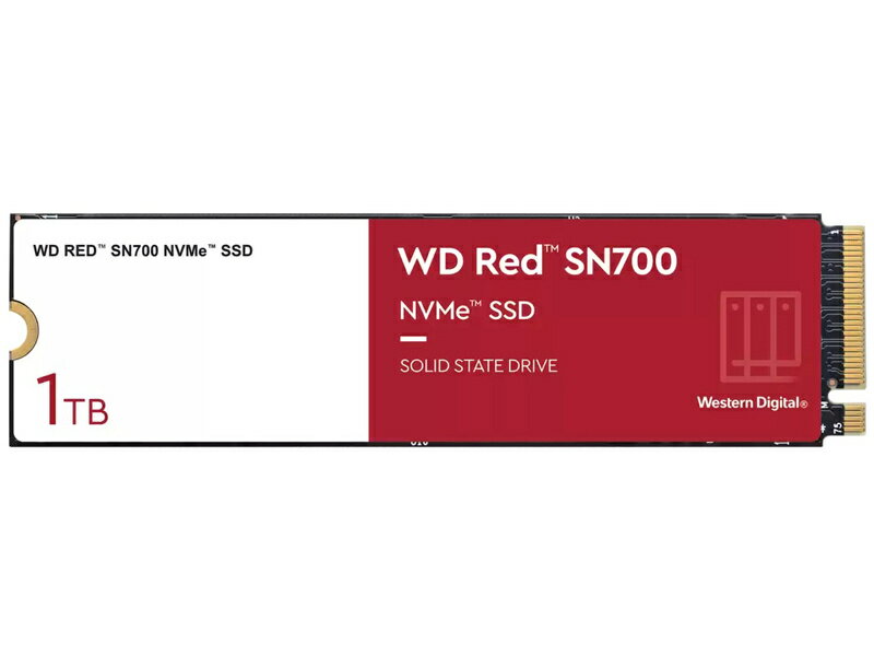 【送料無料】WESTERN DIGITAL 0718037-891323 WD Red SN700シリーズ NVMe接続 M.2 2280 SSD 1TB 5年保証 WDS100T1R0C【在庫目安:お取り寄せ】