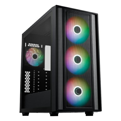 【送料無料】CoolerMaster MB600-KGNN-S00 MasterBox 600/ ミドルタワーケース/ ブラック/ 背面コネクターマザーボード対応/ 140mmARGBファン3基搭載/ メッシュフロントパネル【在庫目安:お取り寄せ】