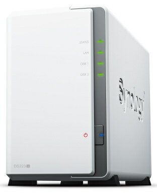 【在庫目安:あり】【送料無料】Synology DiskStation DS223j クアッドコアCPU搭載多機能パーソナルクラウド 2ベイNASキット 初心者ガイド付| NAS RAID レイド