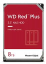 【送料無料】WESTERN DIGITAL 0718037-899817 WD Red Plus 内蔵HDD 3.5インチ 8TB SATA6Gb/ s 3年保証 WD80EFPX【在庫目安:お取り寄せ】| パソコン周辺機器(2)