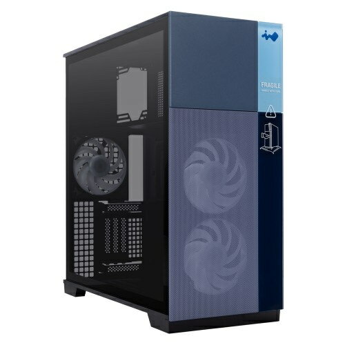 【送料無料】in win development IW-CS-F5BLK-3AN140 F5 Black/ フルタワー/ ブラック/ 背面コネクタマザーボード対応/ フロントパネルのカスタマイズ可能/ 高エアフロー設計/ Neptune AN140ファン3基付属/ 420mmラジエーター対応