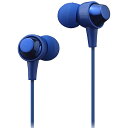 Maxell MXH-C110SDB カナル型ヘッドホン(スマホ用マイク付) ダークブルー【在庫目安:お取り寄せ】| AV機器