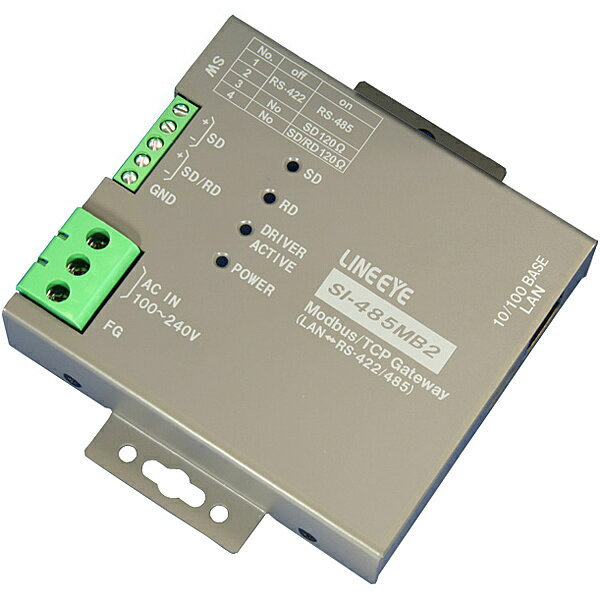 【送料無料】ラインアイ SI-485MB2-L Modbus TCPゲートウェイ 絶縁・壁掛タイプ【在庫目安:お取り寄せ】