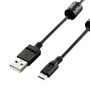 ELECOM DGW-AMBF15BK デジカメ用USBケーブル/ microB/ フェライトコア/ 1.5m/ ブラック【在庫目安:お取り寄せ】|詳細画像