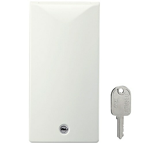 サンワサプライ TAP-KJCV1 鍵付きセキュリティスリムコンセントカバー【在庫目安:お取り寄せ】