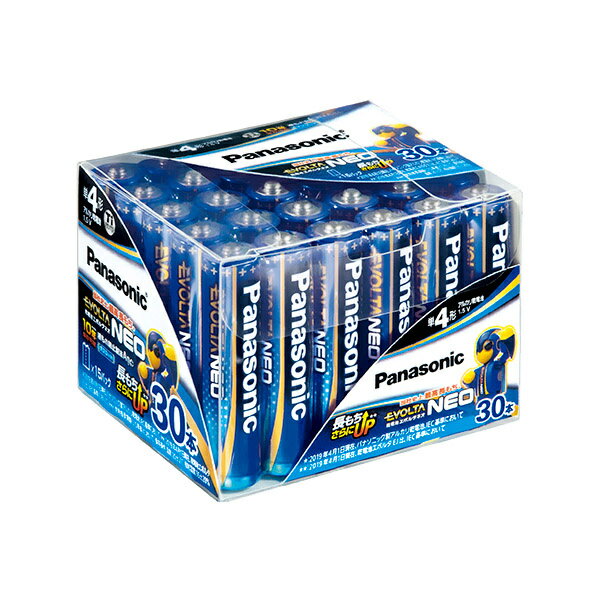 【送料無料】Panasonic LR03NJ/30SH 乾電池エボルタネオ 単4形 30本パック【在庫目安:お取り寄せ】