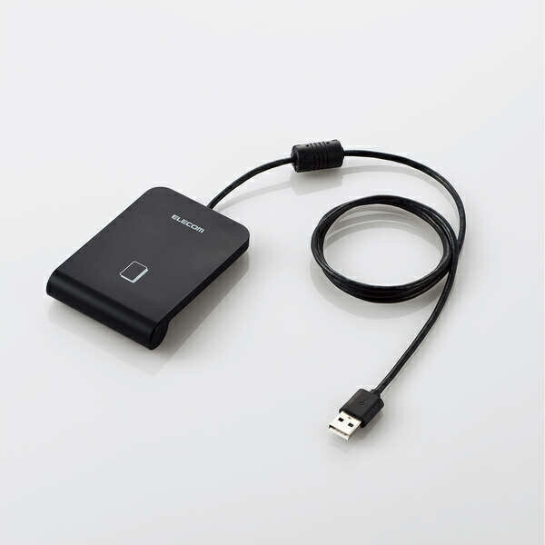 【送料無料】ELECOM MR-ICA001BK ICカードリーダライタ/ 非接触式/ ケーブル1m/ ブラック【在庫目安:お取り寄せ】