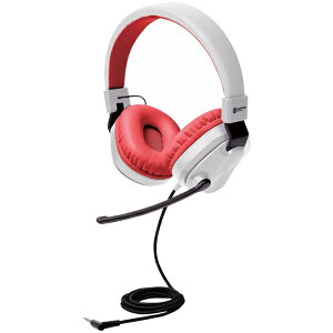 ELECOM HS-KDGM01TGY 子ども用ゲーミングヘッドセット/ 低音量仕様/ 折りたたみ式/ 回転式マイクアーム付き/ 4極φ3.5mm/ 両耳/ グレー×レッド【在庫目安:お取り寄せ】バーゲン
