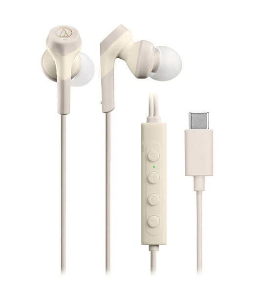 【送料無料】オーディオテクニカ ATH-CKS330NC BG ノイズキャンセリングUSB Type-C用イヤホン ベージュ【在庫目安:僅少】