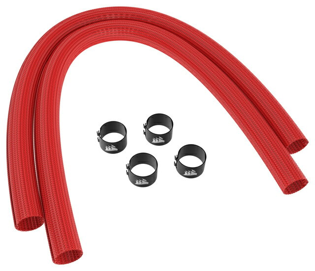 【送料無料】コルセア(メモリ) CT-9010014-WW Tubing Sleeving Kit 400mm Red【在庫目安:お取り寄せ】